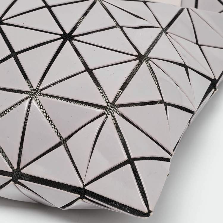 Pre Owned Issey Miyake Bao Bao Lilac PVC and Mesh Nylon Tote