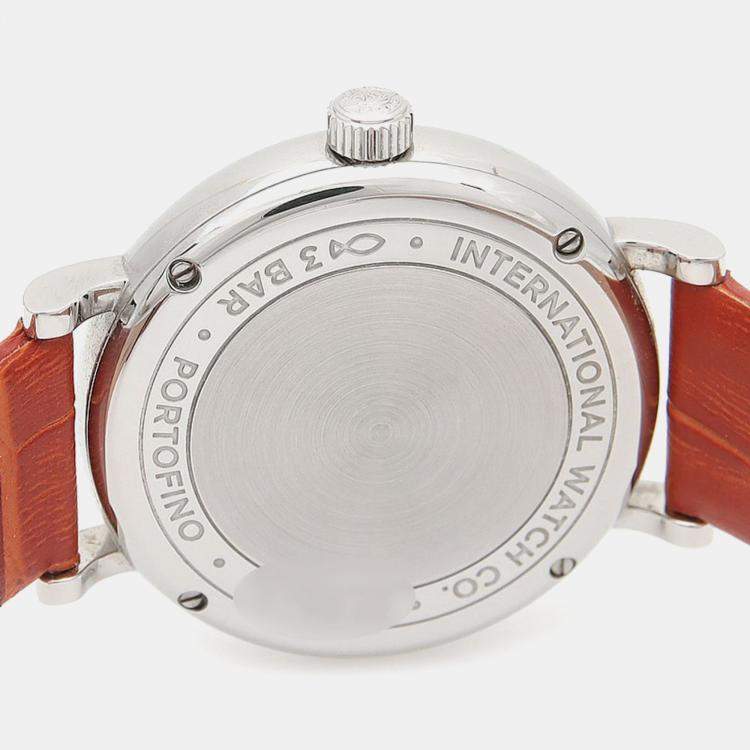 مملوكة مسبقًا IWC Portofino Diamond IW357403 Automatic Stainless Steel Womens Wristwatch 34 mm