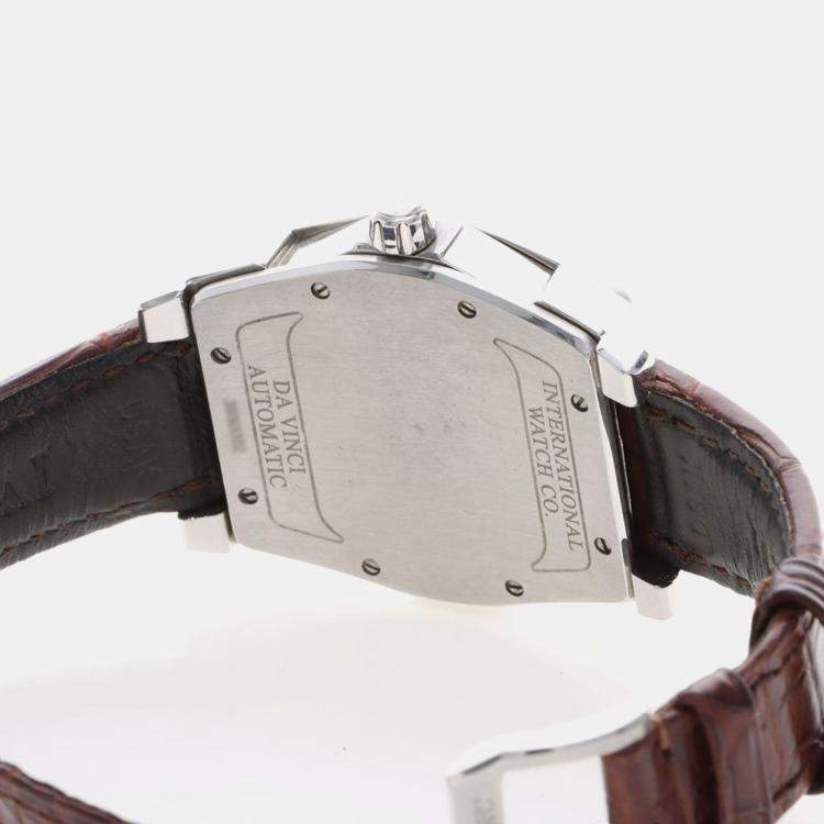 Pre Owned IWC Da Vinci IW452306 Automatic Stainless Steel Men's Wristwatch 36 mm