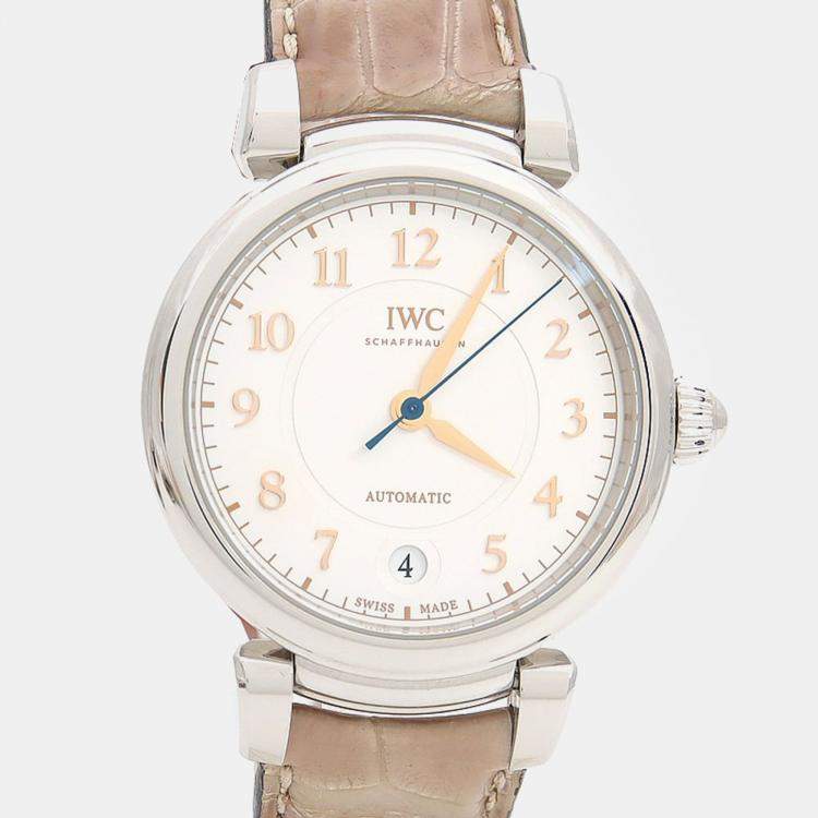 Pre Owned IWC Da Vinci IW458307 Automatic Stainless Steel Men's Wristwatch 36 mm