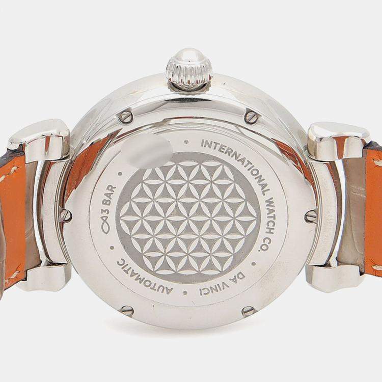 Pre Owned IWC Da Vinci IW458307 Automatic Stainless Steel Men's Wristwatch 36 mm