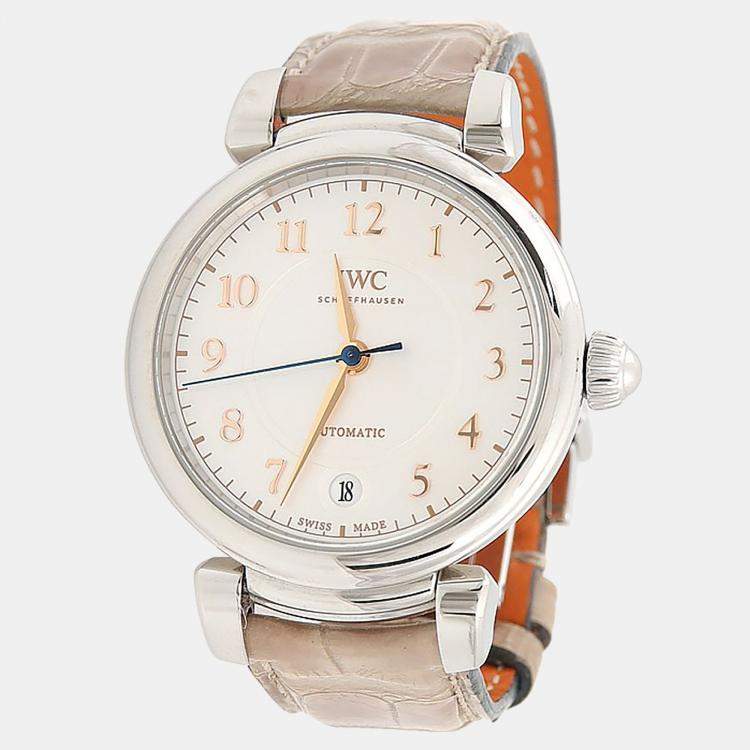 مملوكة مسبقًا ساعة يد رجالية أي دبليو سي دافنشي IW458307 أوتوماتيك ستانلس ستيل 36 مم