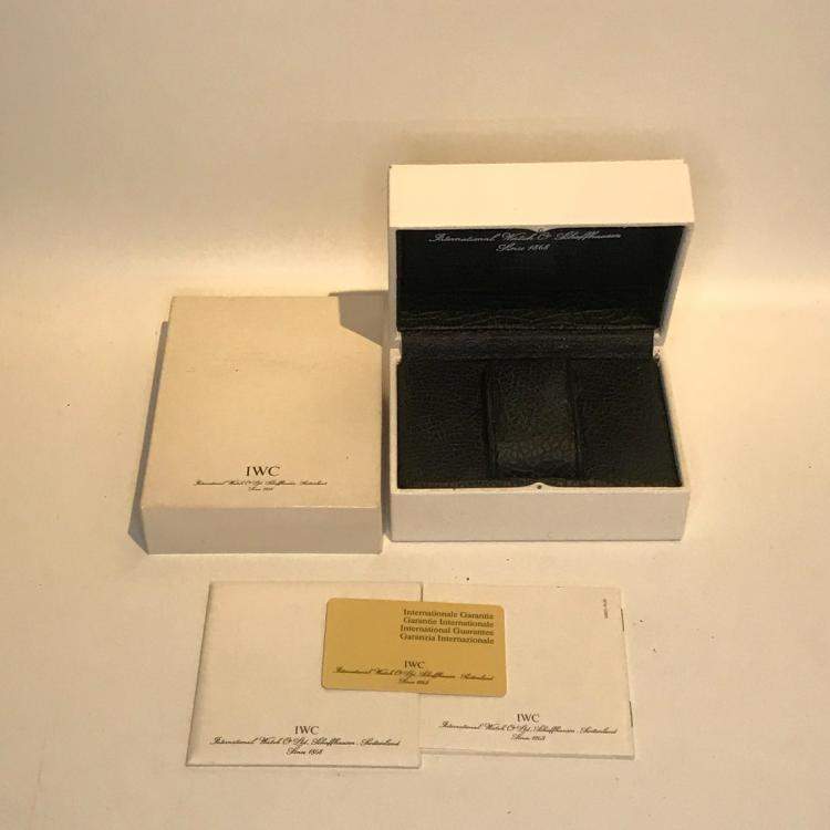 Pre Owned IWC White 18K Yellow Gold Da Vinci Moon Phase IW3736-01 Women's Wristwatch 29 MM