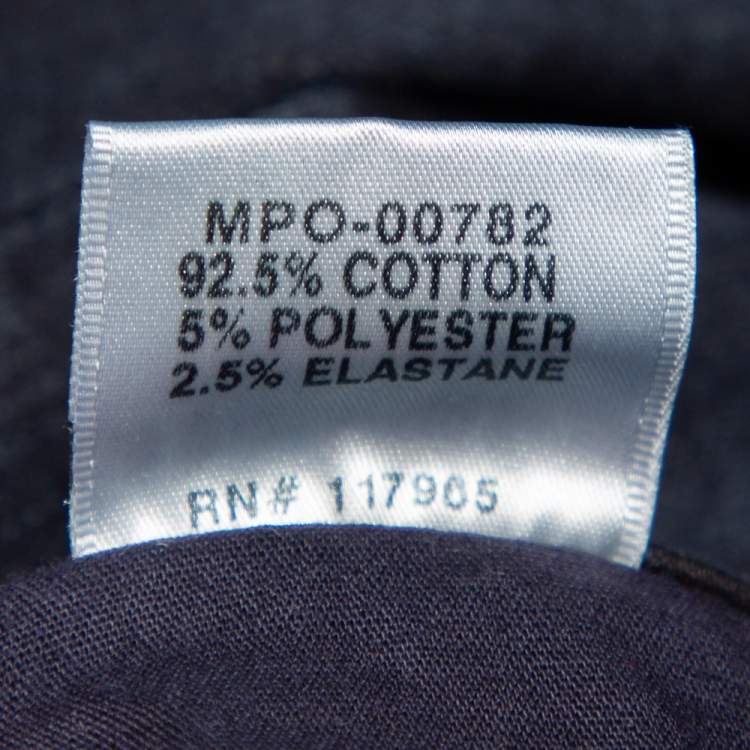 Pre Owned J Brand Navy Blue Denim Cropped Skinny Distressed Blue Mercy Jeans M