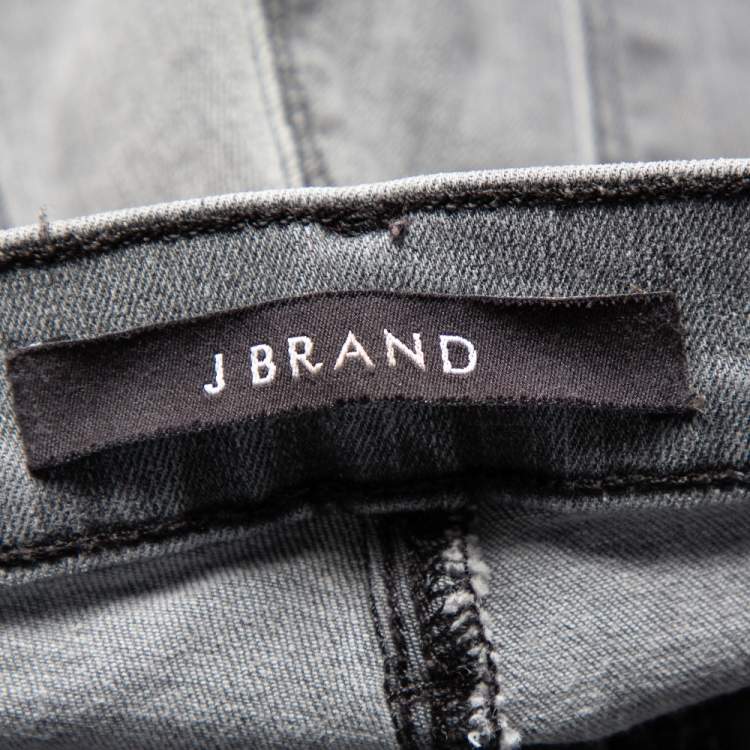Pre Owned J Brand Grey Denim Super Skinny Maria Jeans M