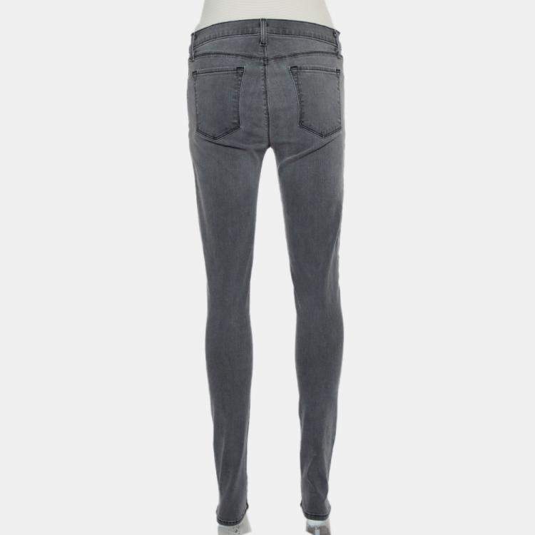 Pre Owned J Brand Grey Denim Super Skinny Maria Jeans M