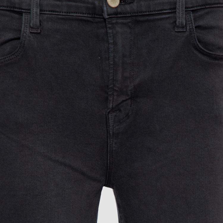 Pre Owned J Brand Demen Black Denim Distressed Skinny Alana Jeans M