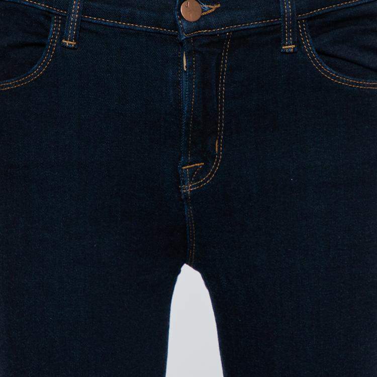 Pre Owned J Brand Navy Blue Denim Super Skinny Metropol Jeans M