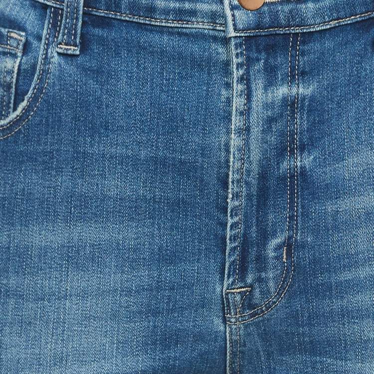 Pre Owned J Brand Blue Washed Denim Skinny Jeans M Waist 29"