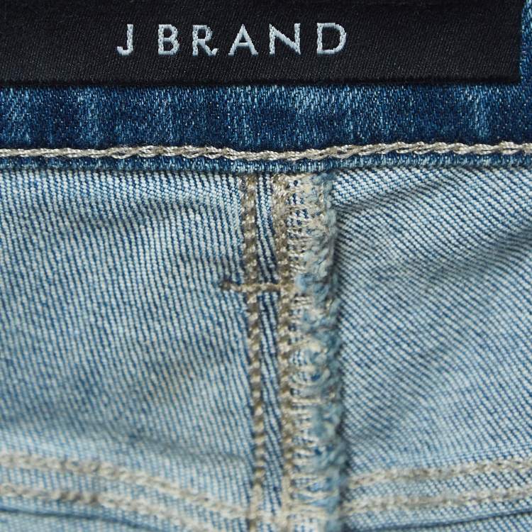 Pre Owned J Brand Blue Washed Denim Skinny Jeans M Waist 29"