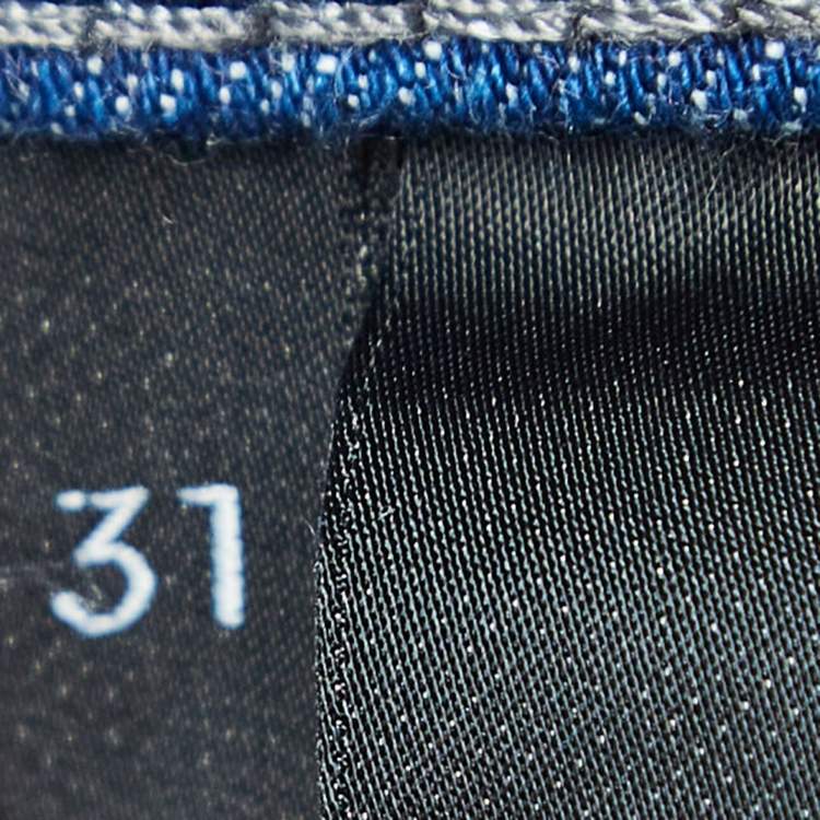 Pre Owned J Brand Blue Denim Super Skinny Jeans L Waist 31"