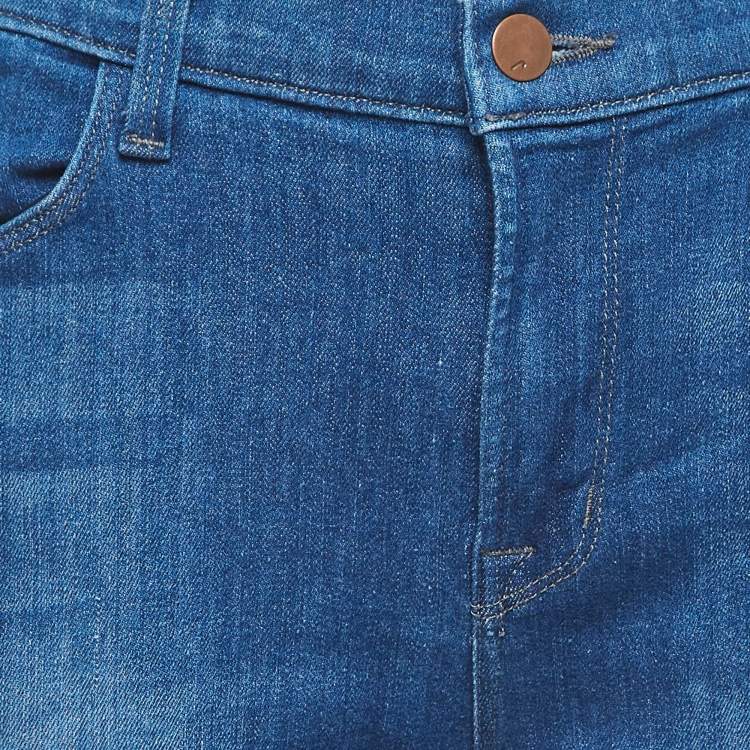 Pre Owned J Brand Blue Denim Super Skinny Jeans L Waist 31"