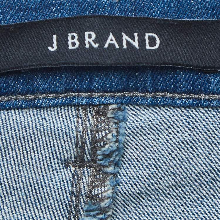 Pre Owned J Brand Blue Denim Super Skinny Jeans L Waist 31"