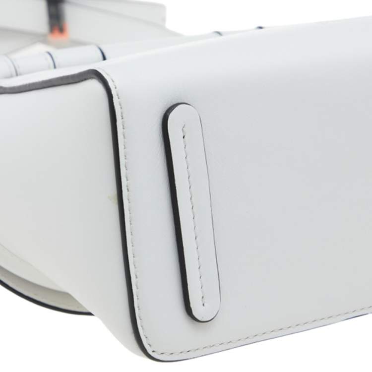 Pre Owned JW Anderson White Leather Rolo Chain Shoulder Bag