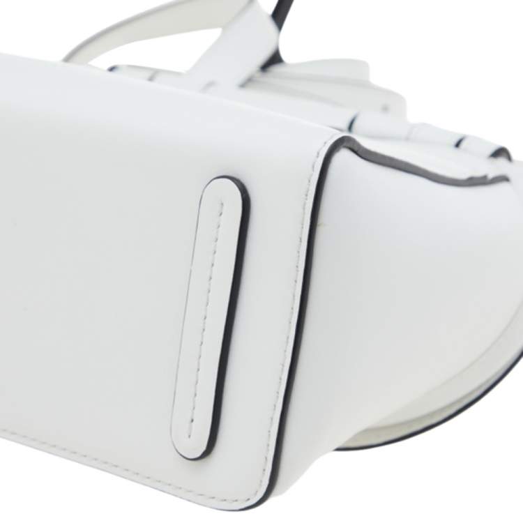 Pre Owned JW Anderson White Leather Rolo Chain Shoulder Bag