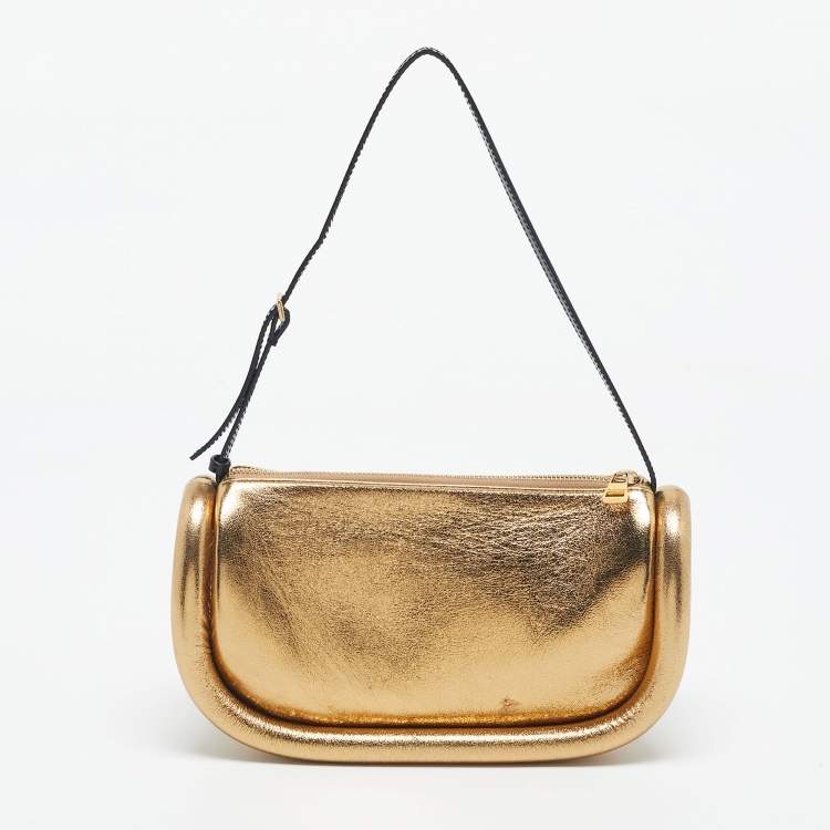 Pre Owned J.W.Anderson Gold Leather Bumper Baguette Bag