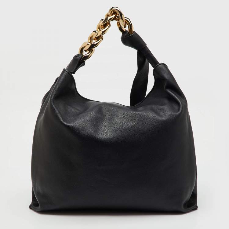 Pre Owned J.W.Anderson Black Leather Large Chain Hobo