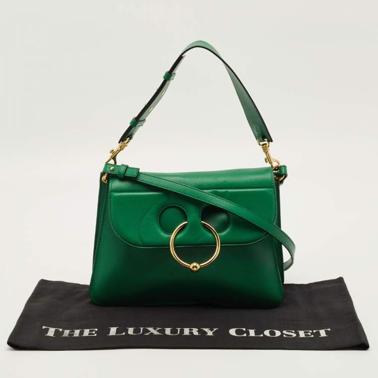 مملوكة مسبقًا J.W.Anderson Pierce Medium Green Leather Shoulder Bag