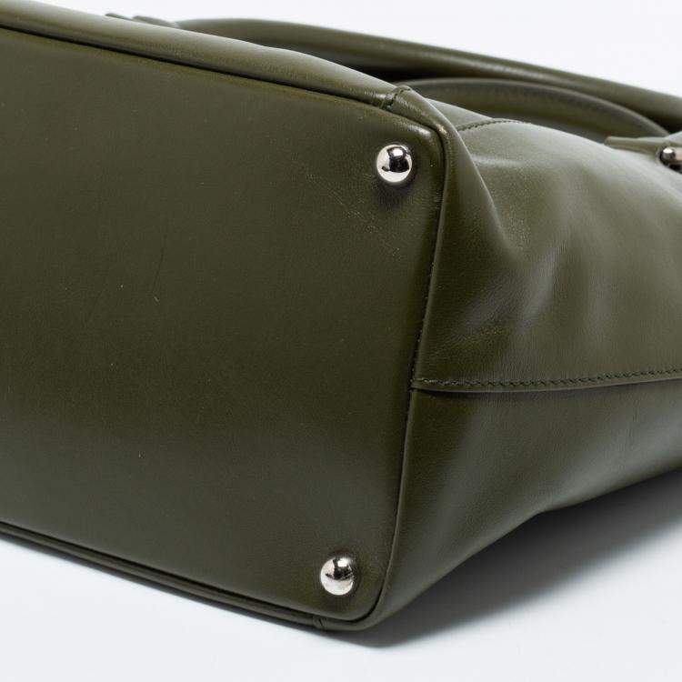 Pre Owned J.W Anderson Olive Leather Medium Moon Tote