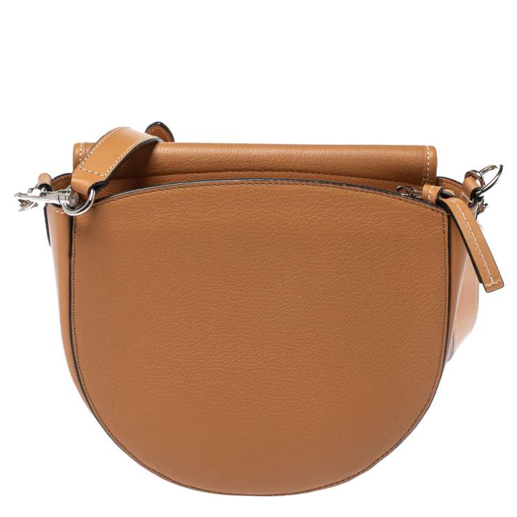 Pre Owned J.W.Anderson Caramel Brown Leather Bike Shoulder Bag