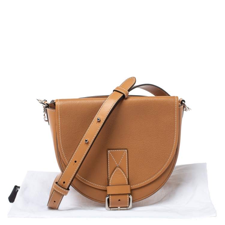 Pre Owned J.W.Anderson Caramel Brown Leather Bike Shoulder Bag