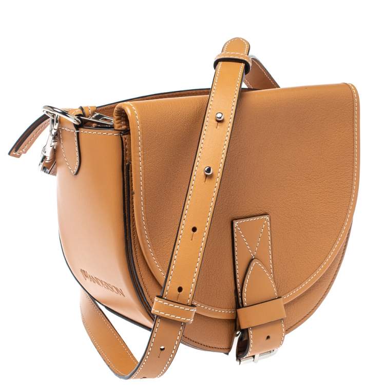 Pre Owned J.W.Anderson Caramel Brown Leather Bike Shoulder Bag