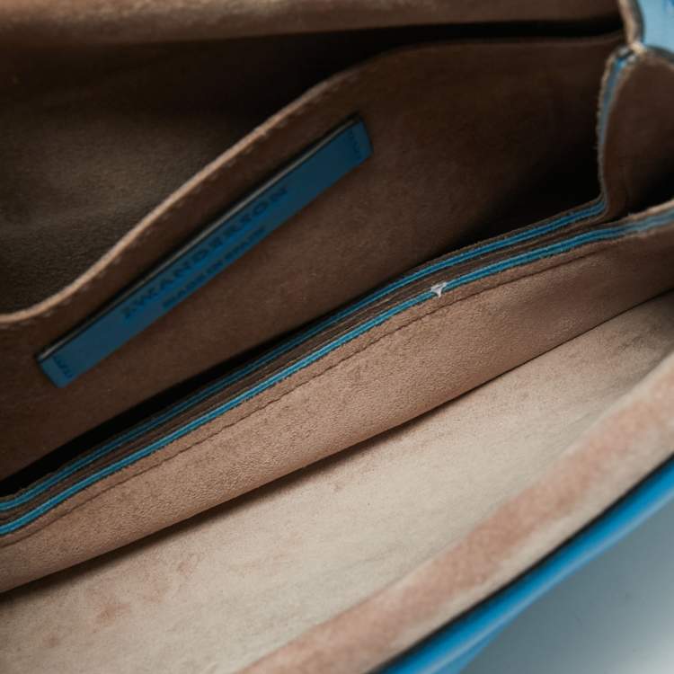 Pre Owned J.W.Anderson Blue Leather Pierce Shoulder Bag