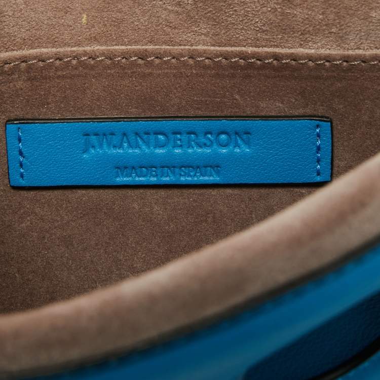 Pre Owned J.W.Anderson Blue Leather Pierce Shoulder Bag