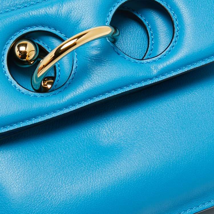 Pre Owned J.W.Anderson Blue Leather Pierce Shoulder Bag