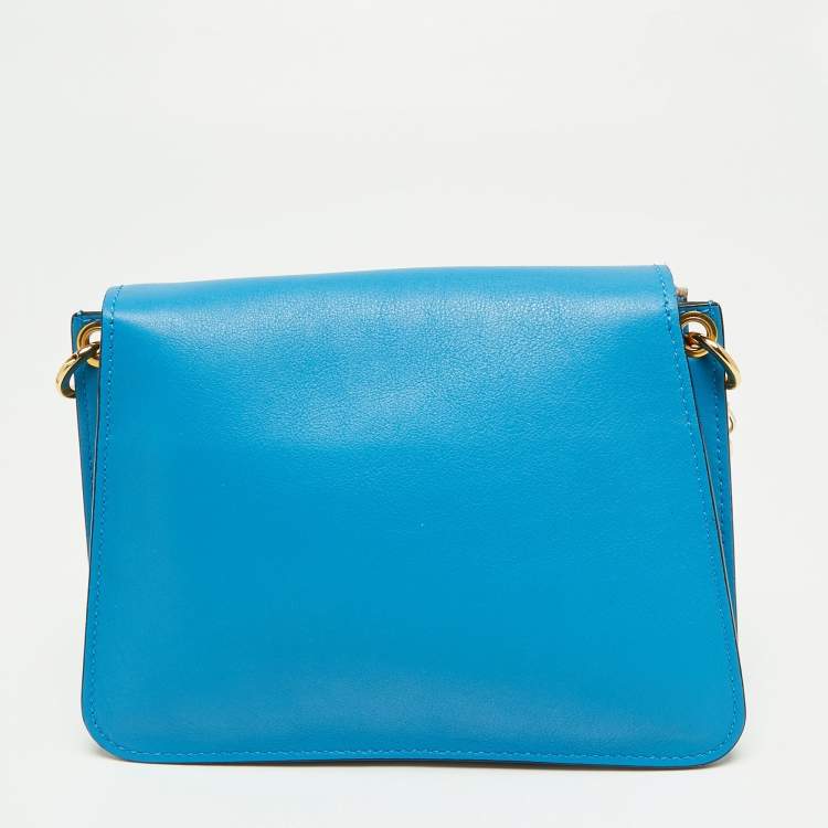 Pre Owned J.W.Anderson Blue Leather Pierce Shoulder Bag