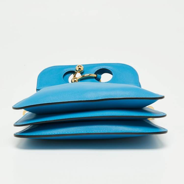 Pre Owned J.W.Anderson Blue Leather Pierce Shoulder Bag