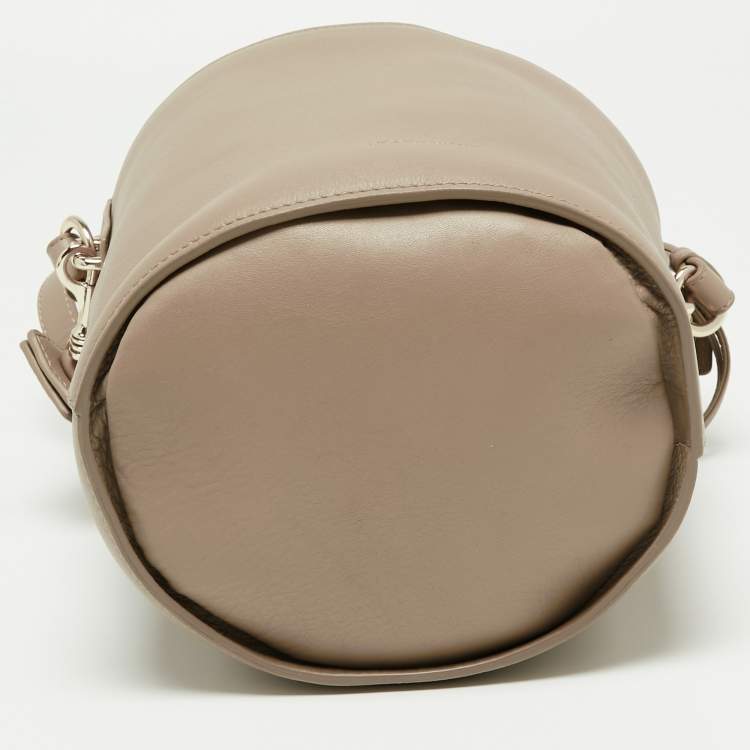 Pre Owned J.W. Anderson Beige Leather Drawstring Bucket Bag