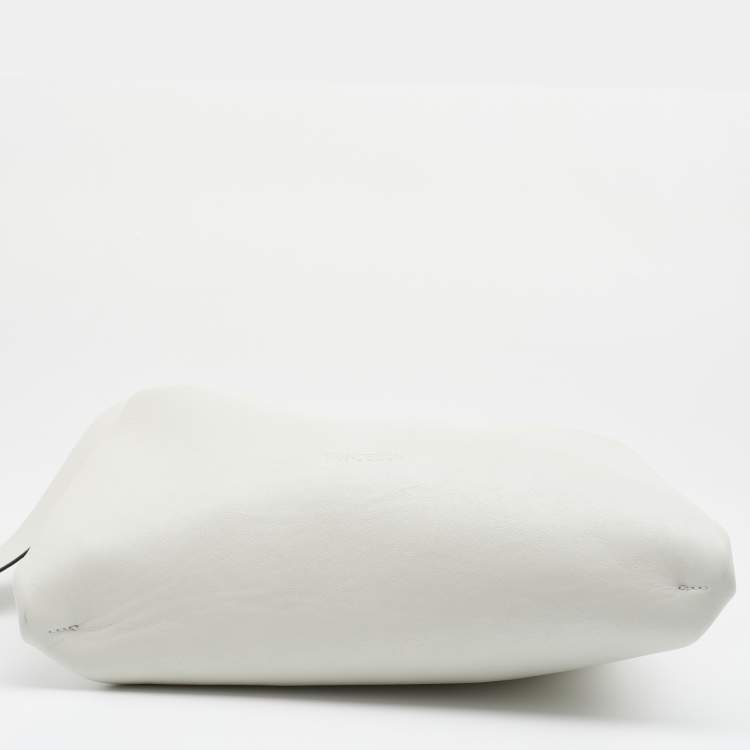 Pre Owned J.W.Anderson Off White Leather Small Chain Hobo