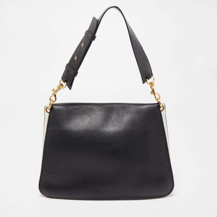 Pre Owned J.W.Anderson White/Black Leather Pierce Bag