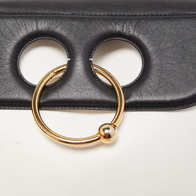 Pre Owned J.W.Anderson White/Black Leather Pierce Bag