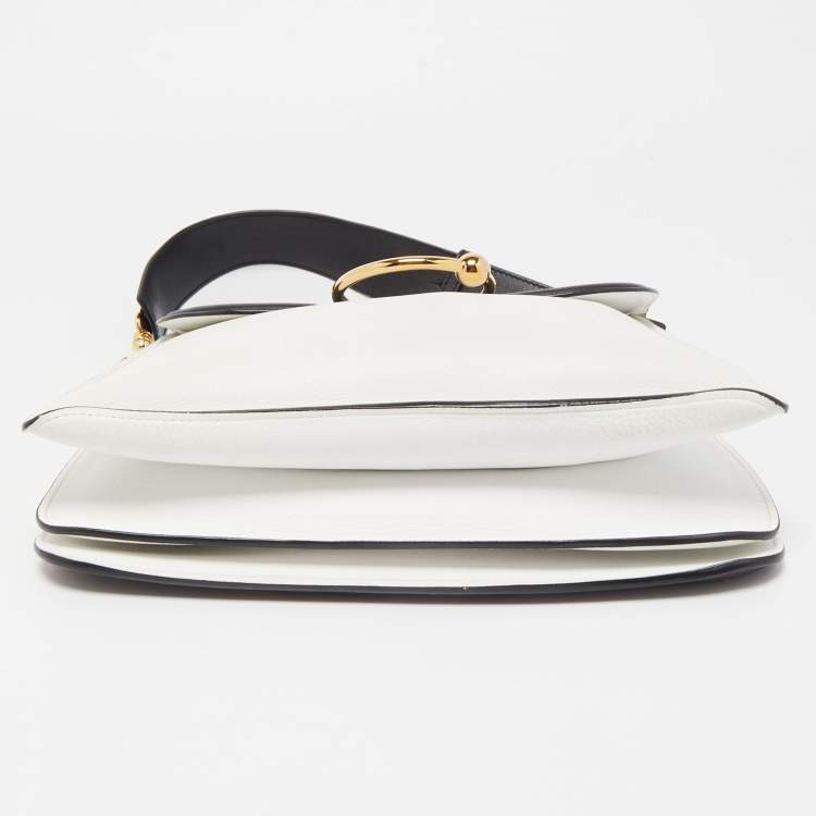 Pre Owned J.W.Anderson White/Black Leather Pierce Bag