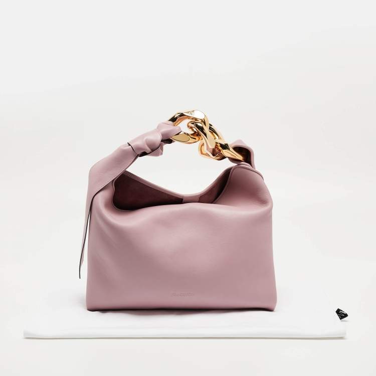 Pre Owned J.W.Anderson Pink Leather Chain Hobo