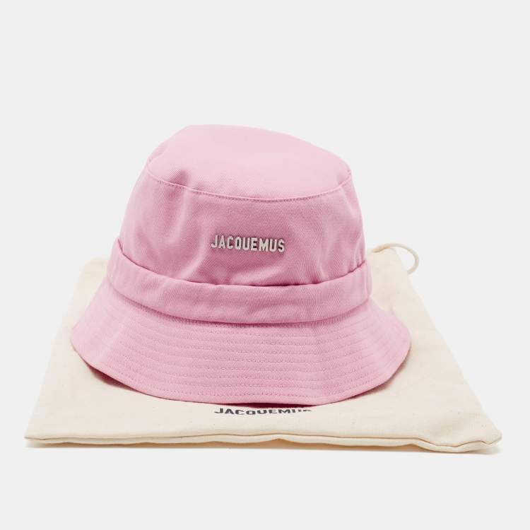 Pre Owned Jacquemus Pink Le bob Gadjo Canvas Bucket Hat