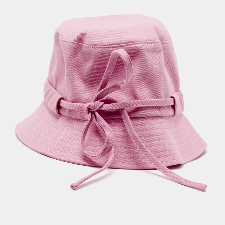 Pre Owned Jacquemus Pink Le bob Gadjo Canvas Bucket Hat