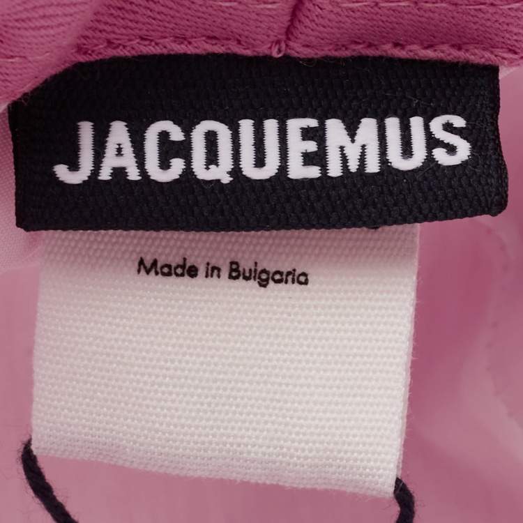 Pre Owned Jacquemus Pink Le bob Gadjo Canvas Bucket Hat