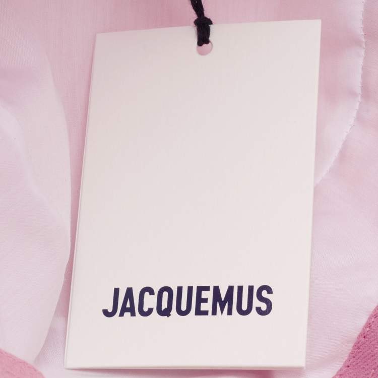 Pre Owned Jacquemus Pink Le bob Gadjo Canvas Bucket Hat