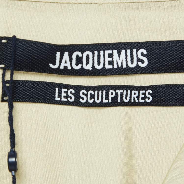Pre Owned Jacquemus Beige Printed Crepe La Chemise Jean Shirt XXL
