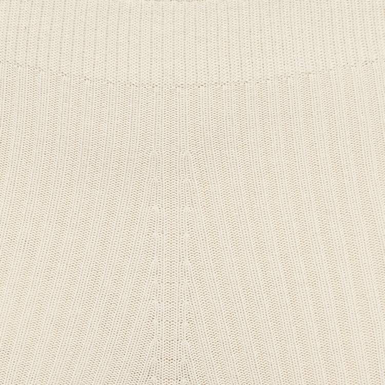 Pre Owned Jacquemus Le Collant Beige Rib Knit Stir Up Legging L