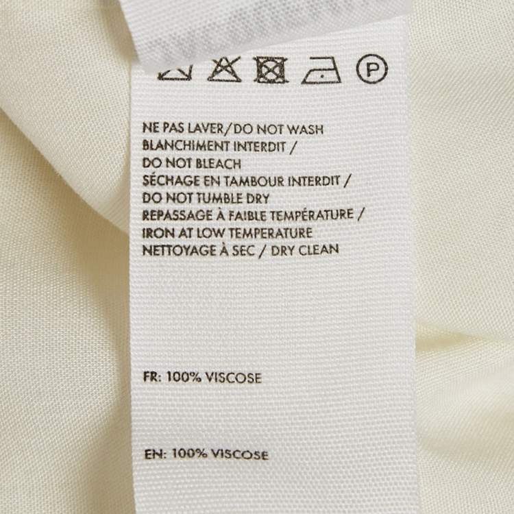 Pre Owned Jacquemus White Printed La Chemise Meio Crop Shirt S