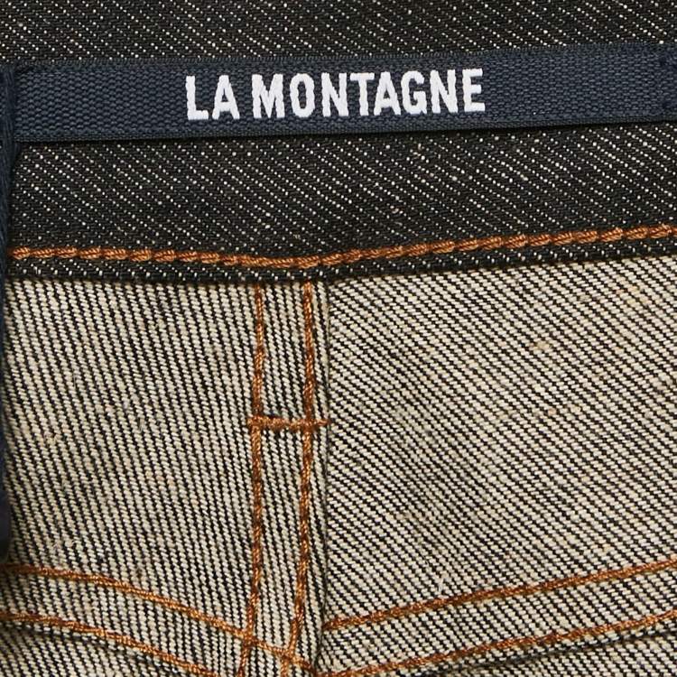 Pre Owned Jacquemus Navy Blue Denim Straight Fit LA Montagne Jeans S Waist 34"
