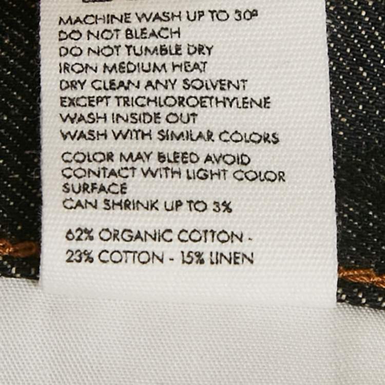 Pre Owned Jacquemus Navy Blue Denim Straight Fit LA Montagne Jeans S Waist 34"
