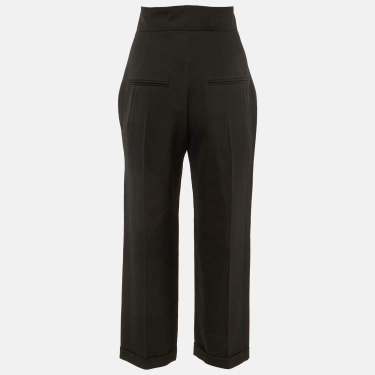 Pre Owned Jacquemus Black Wool Blend Le Souk Trousers S