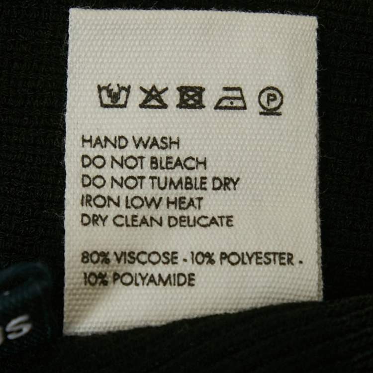 Pre Owned Jacquemus Black Rib Knit Le Bandeau Bralette Top S