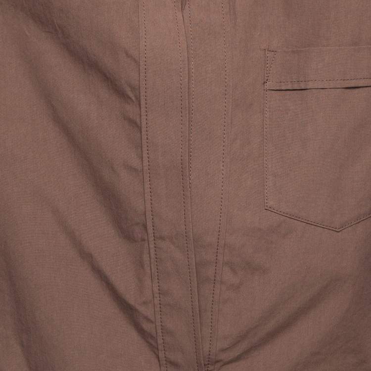 Pre Owned Jacquemus Brown La Robe Baunhilha Cotton Shirt Dress S