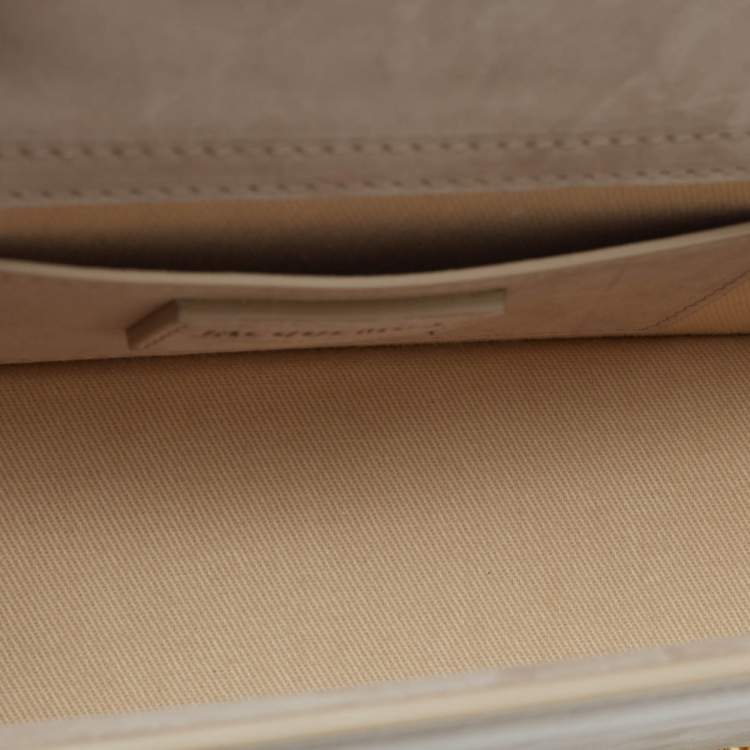 Pre Owned Jacquemus Beige Nubuck Leather Le Grand Bambino Top Handle Bag